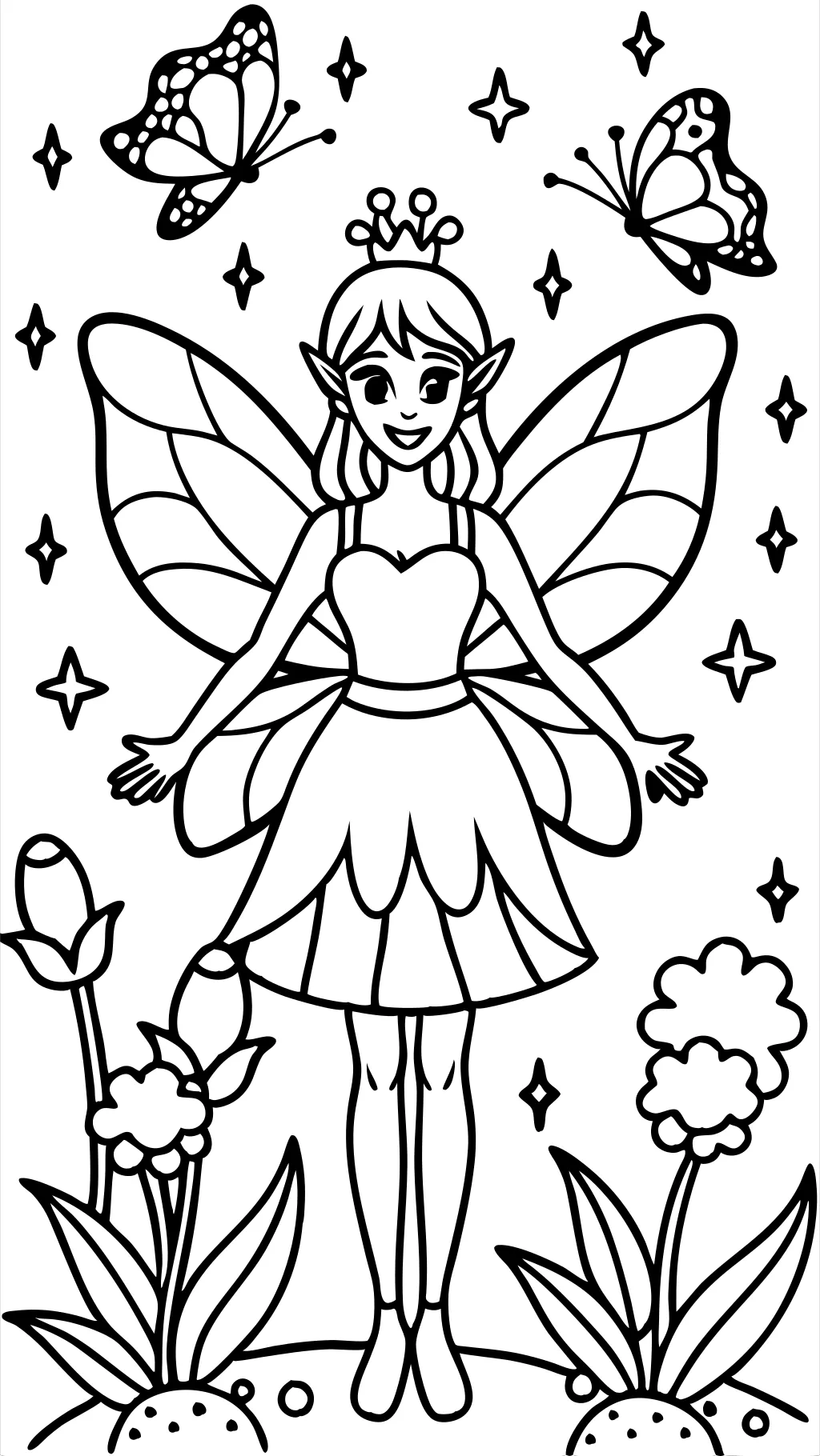 free fairy coloring pages